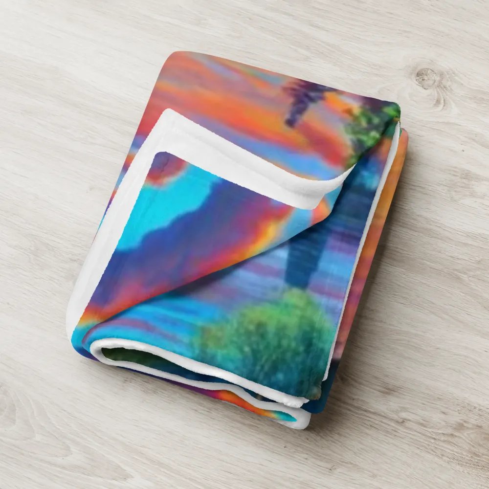 Mountain Lake Cottages Throw Blanket product image (7)