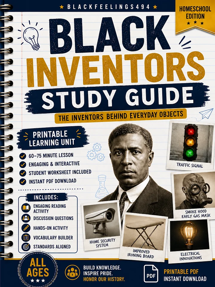 Black Inventors Study Guide – Volume 1: The Inventors Behind Everyday Objects product image (1)