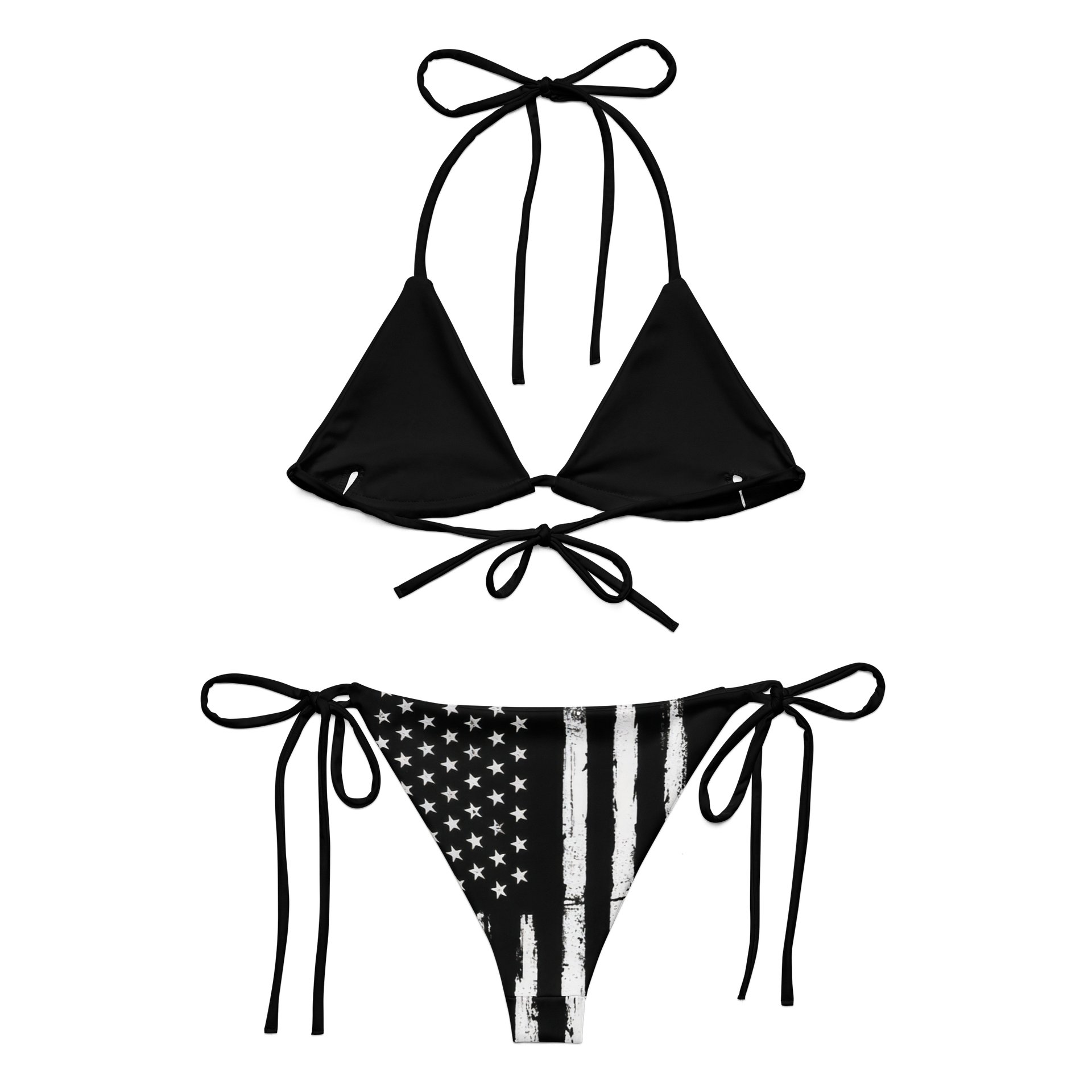 1776-2026 Distressed American Flag Bikini Set product image (2)