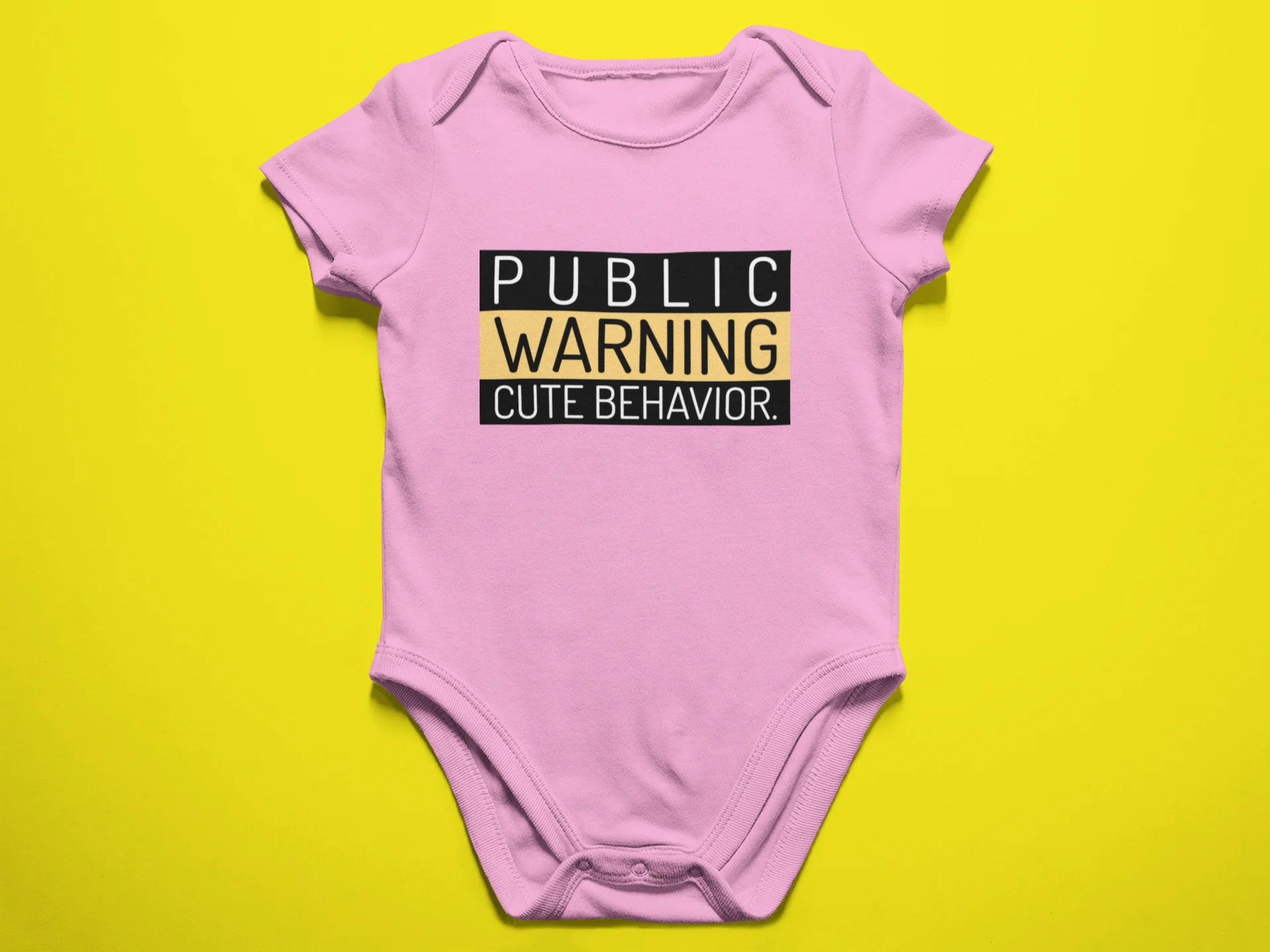 PUBLIC WARNING - Baby Bodysuit Onesies for Boys and Girls product image (3)