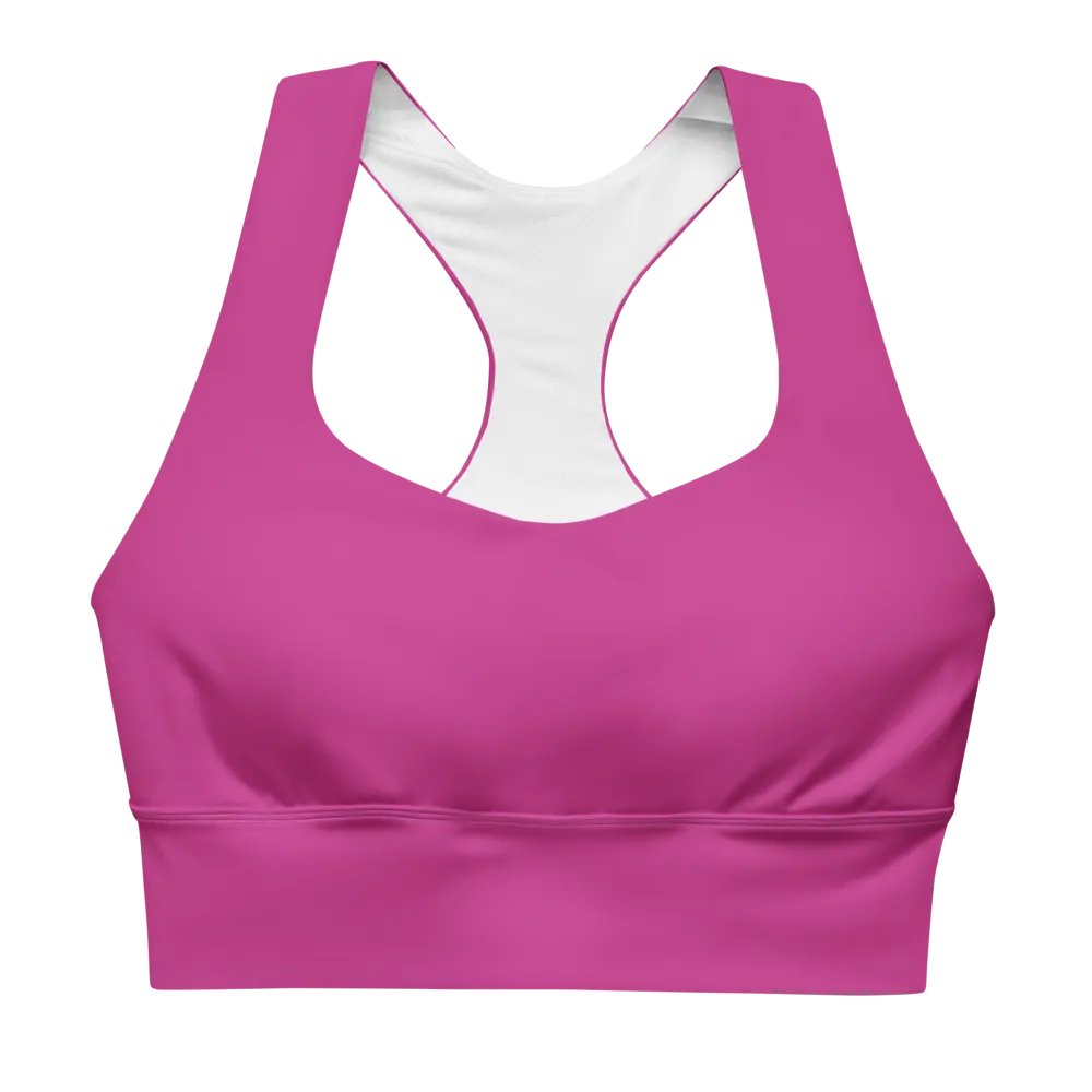 Recycled Longline Red Violet Sports Bra product image (1)