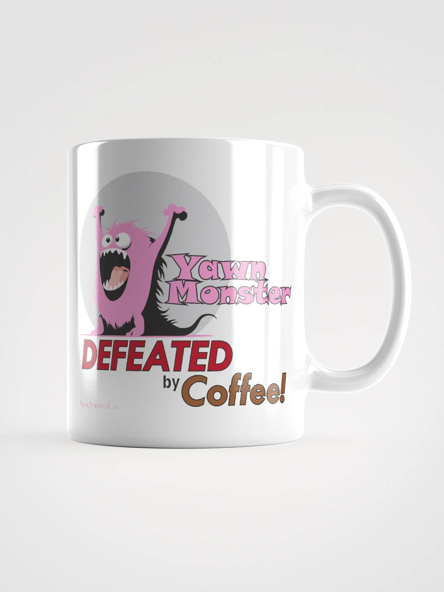 Pink Yawn Monster Coffee Cup product image (1)