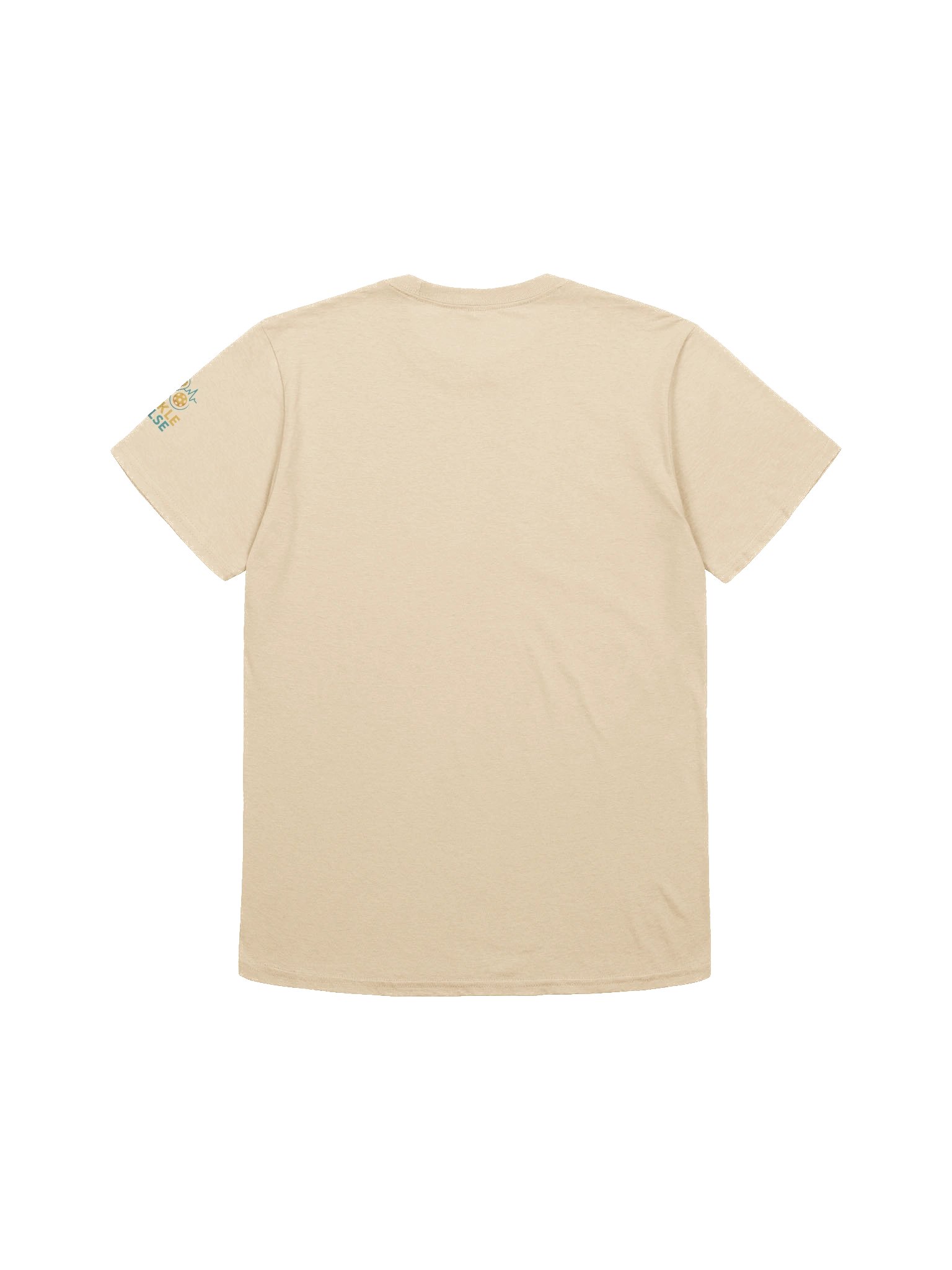 Pickleball Power Pickle T-Shirt – Sand Color Funny Unisex Tee with Animated Pickleball Smash Design product image (2)