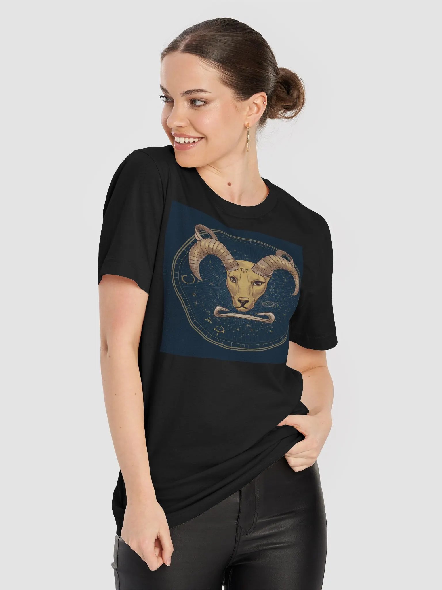 Exclusive Aries Zodiac T-Shirt - Unisex Astrology Gift with Bold Ram Design product image (9)
