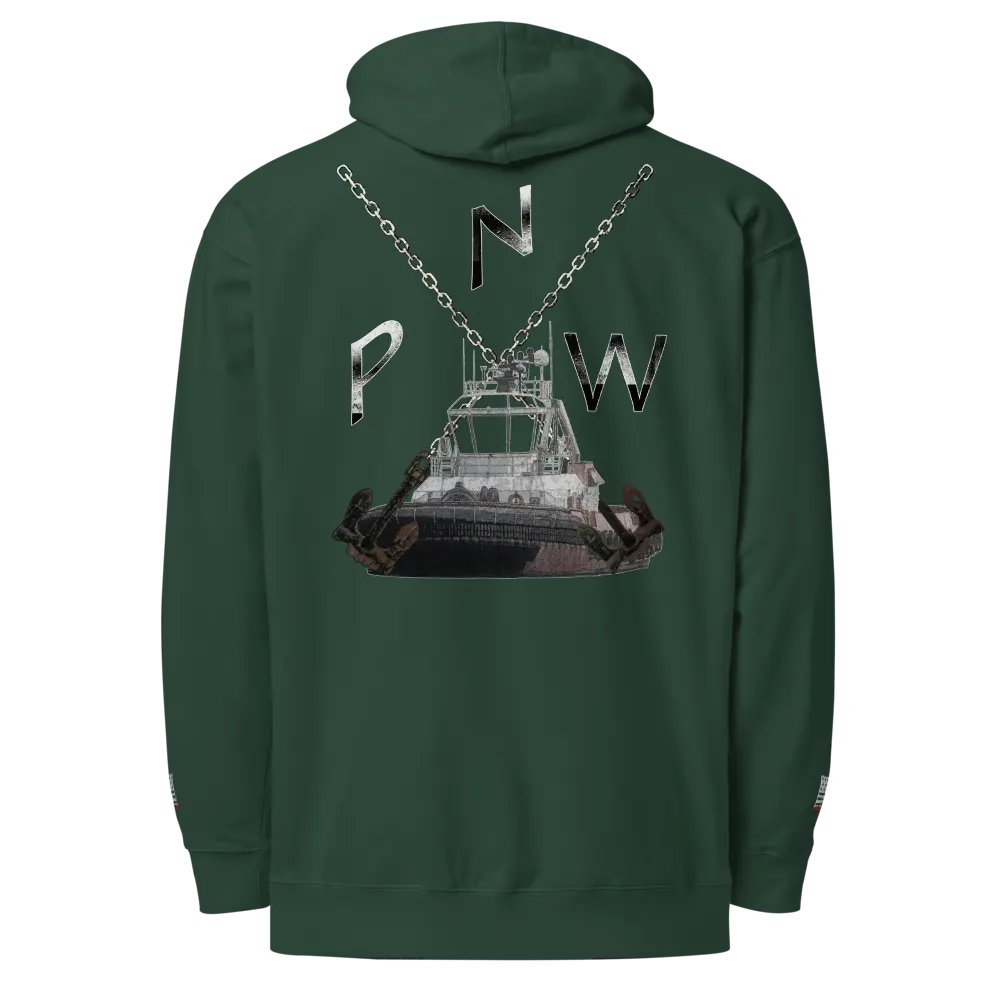PNW- X Ancher Chain & Tug Athena – Maritime Heritage | Twin Anchor Apparel Wheelhouse Watch Line product image (1)