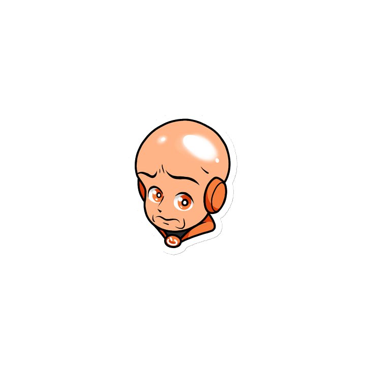 PowerBald Die-Cut Magnet product image (1)