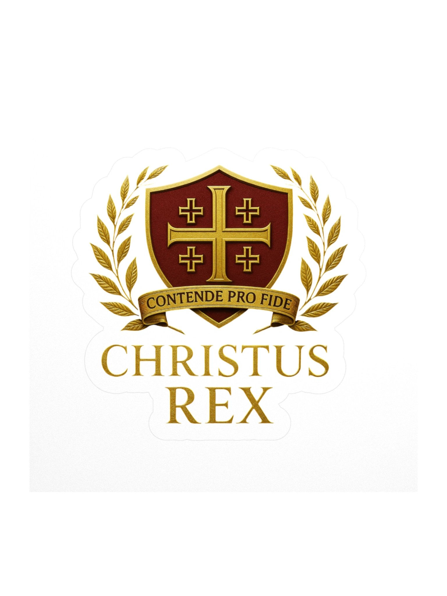 Christus Rex Shield Sticker product image (3)