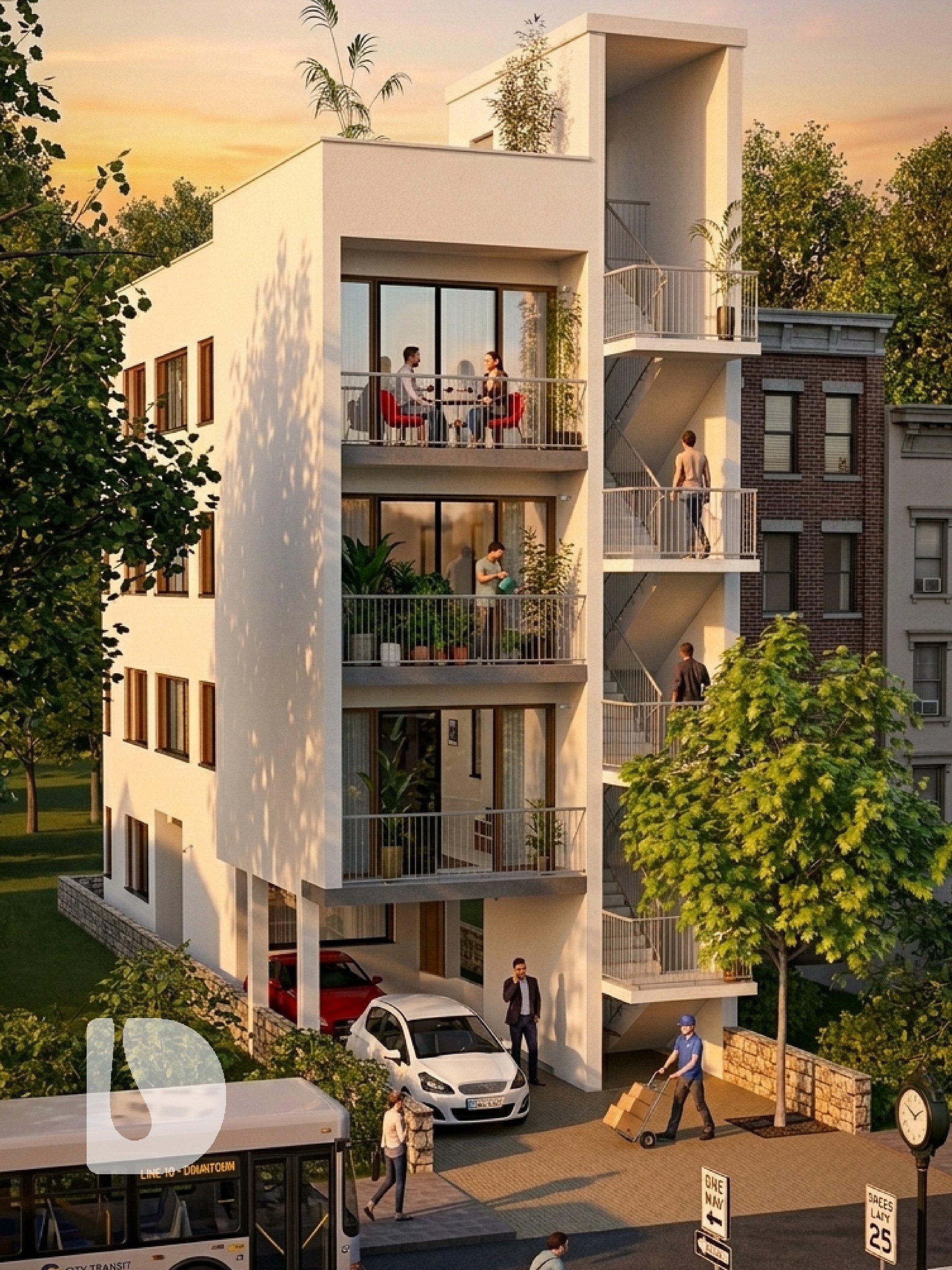Architectural Drawings – 4-Storey 4-Unit Apartment Block | DA42201C product image (8)