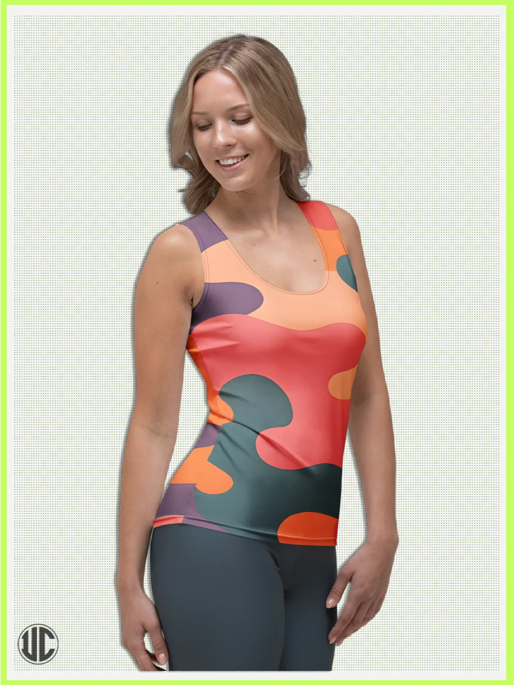 Becky's Coral Camo – Women's Tank Top product image (3)