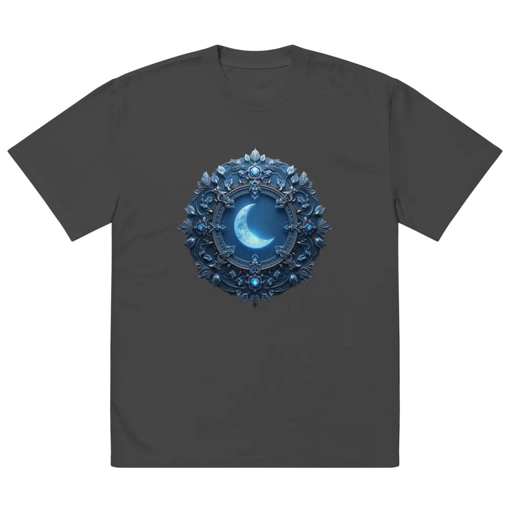 Celestial Crescent Moon Oversized T-Shirt product image (2)