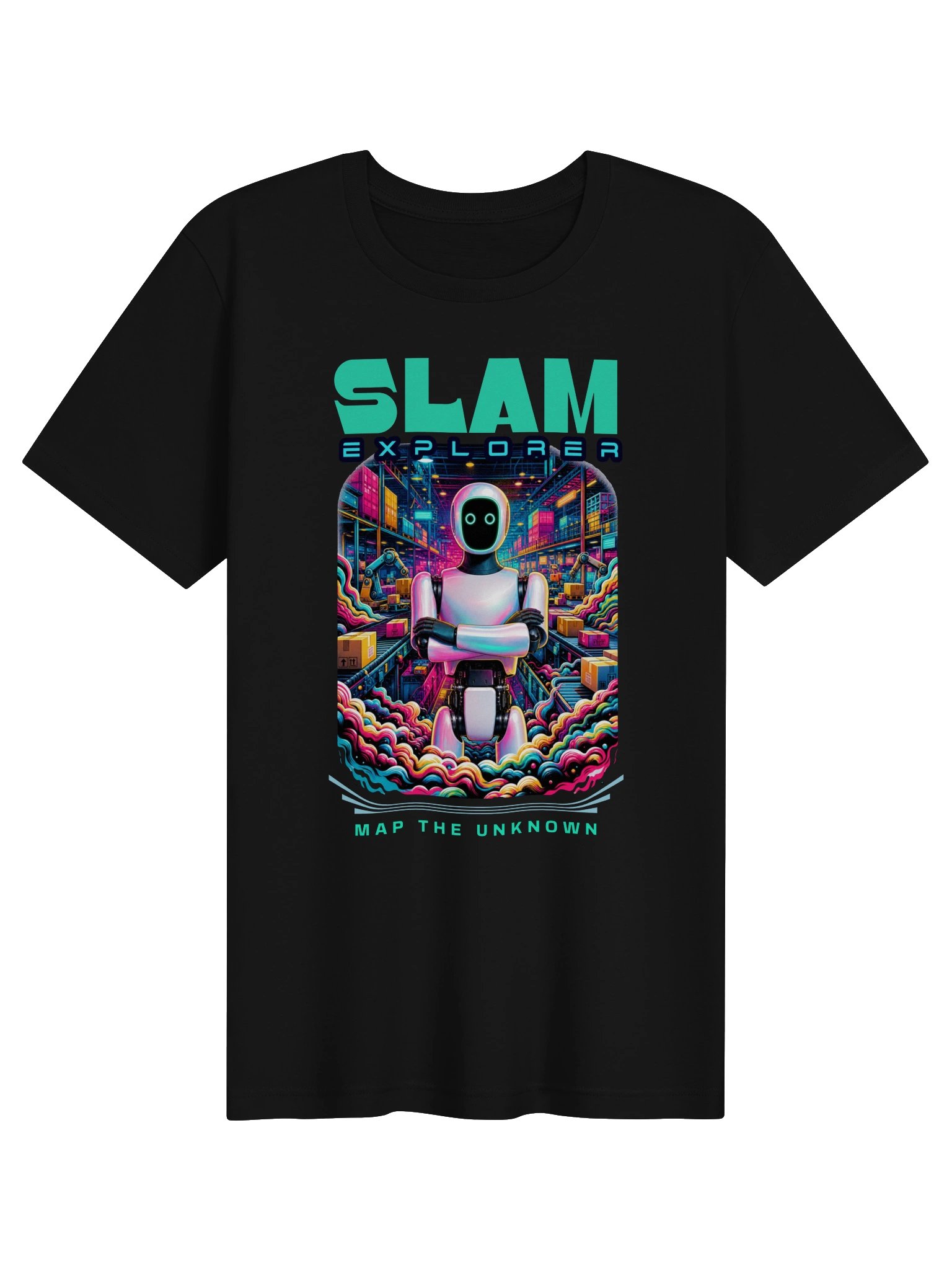 SLAM Explorer | Map the Unknown Robotics Tee product image (1)
