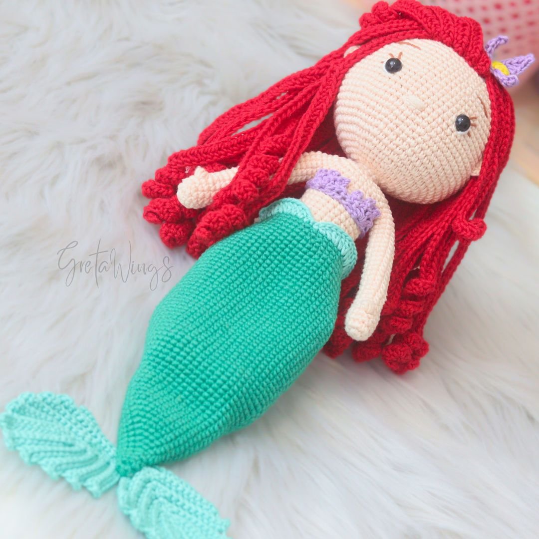 Patrón Amigurumi de Ariel – Versión Sirena (Descarga Digital) product image (4)