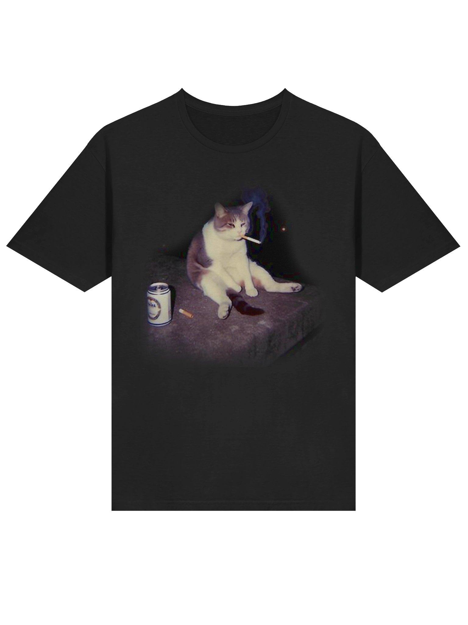 Smoking Cat T-Shirt product image (1)