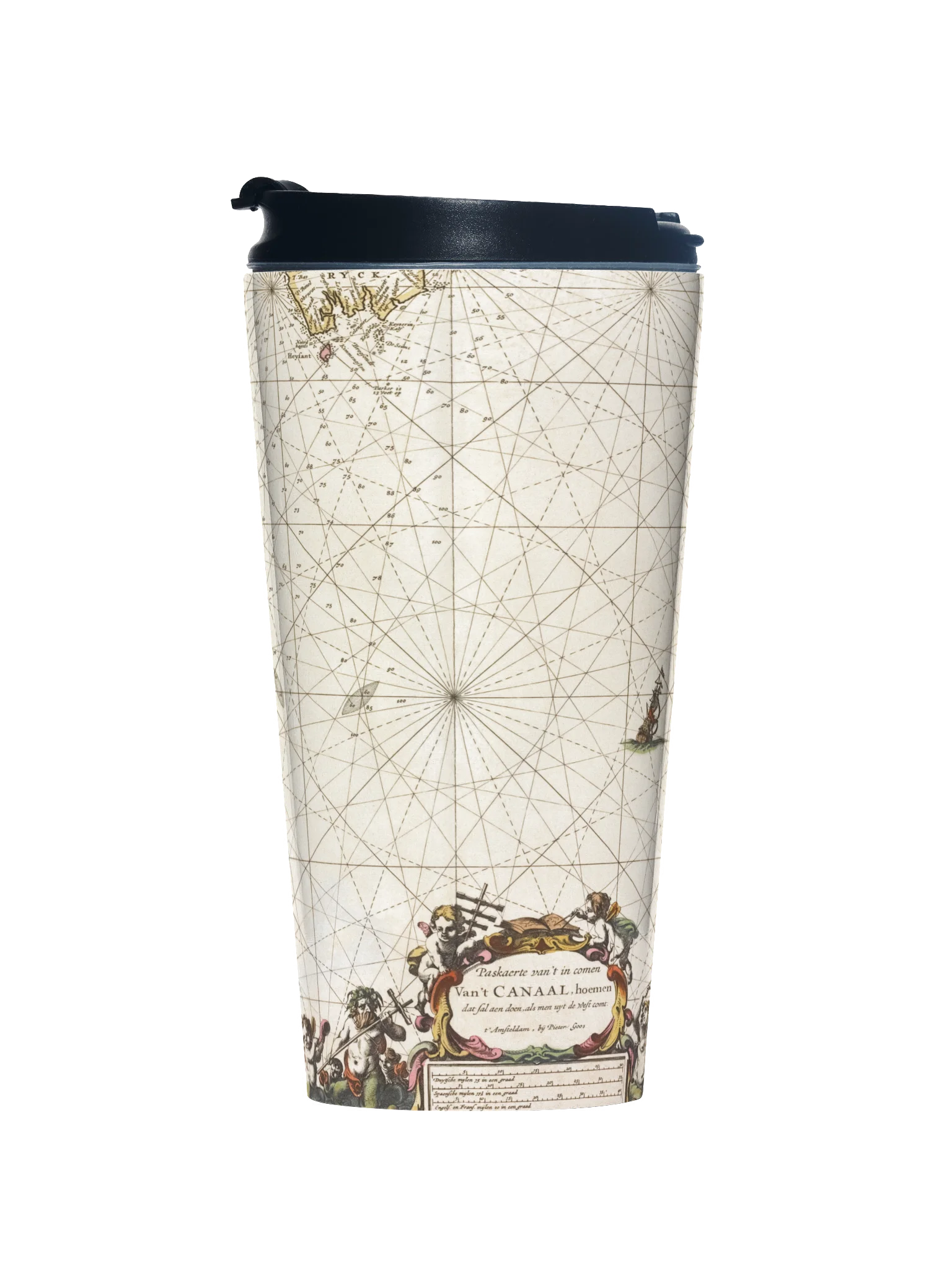 Vintage Nautical Chart Travel Mug product image (1)