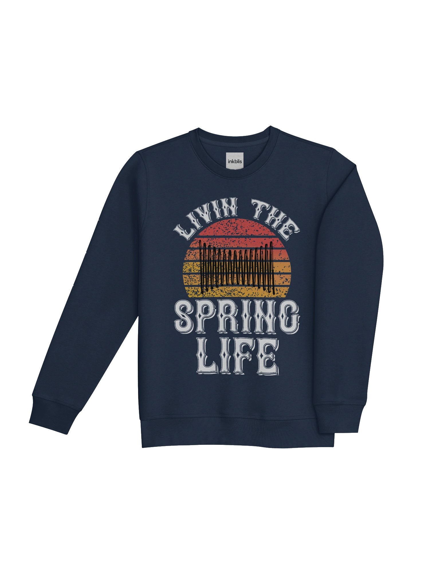 Retro Sunset “Spring Life” Sweatshirt product image (4)