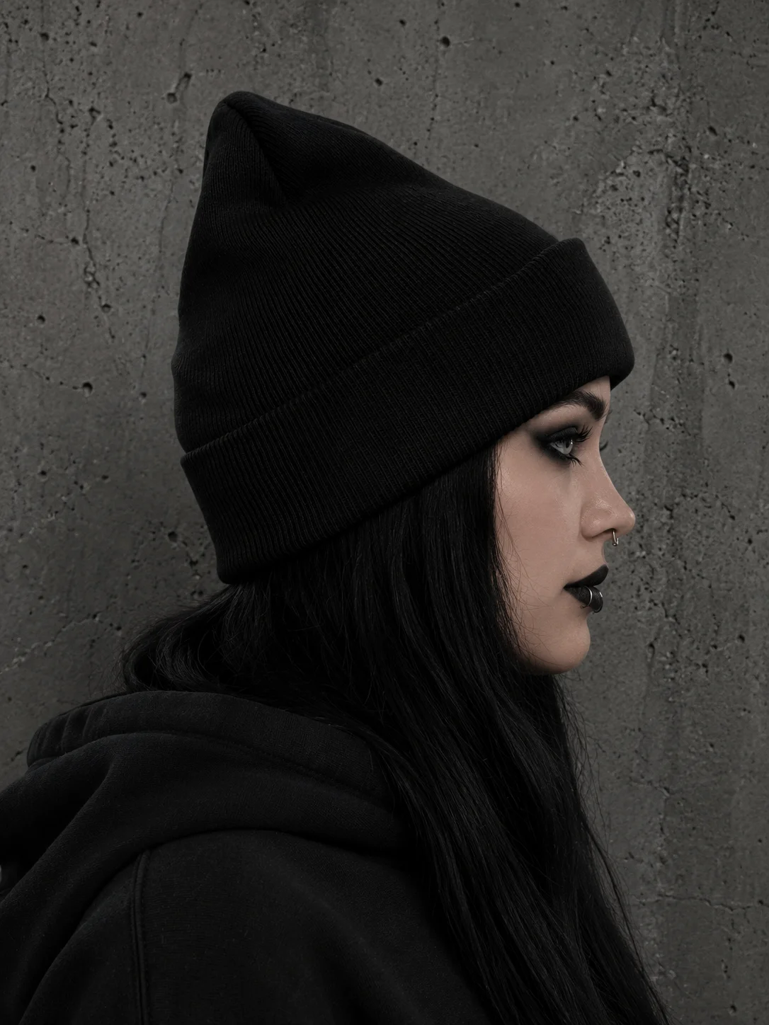 SWEET DEPRESSION EMBLEM EMBROIDERED BEANIE product image (2)