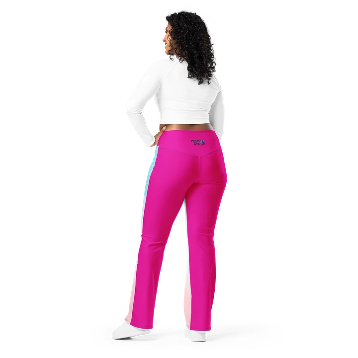 The "Constancia" Flare Leggings Blue, Pink, White product image (2)