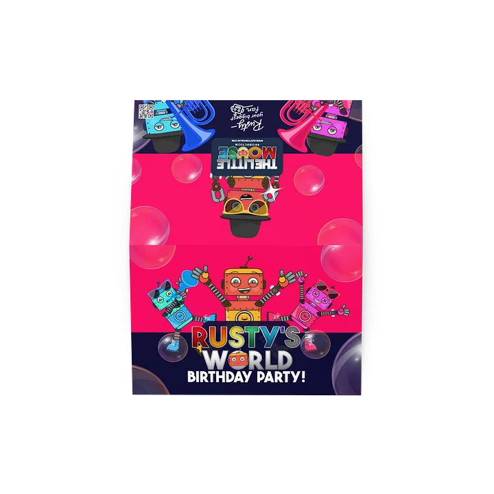 Rusty’s World Birthday Party Invitation – Fill-In Card product image (2)