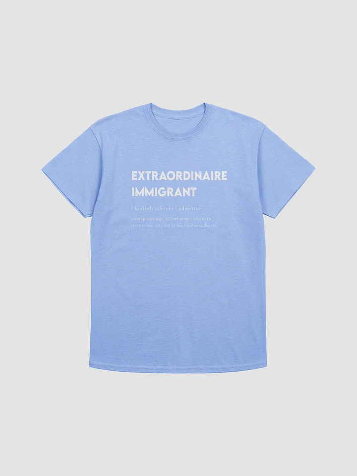EXTRAORDINAIRE IMMIGRANT TSHIRT CAROLINA BLUE product image (1)
