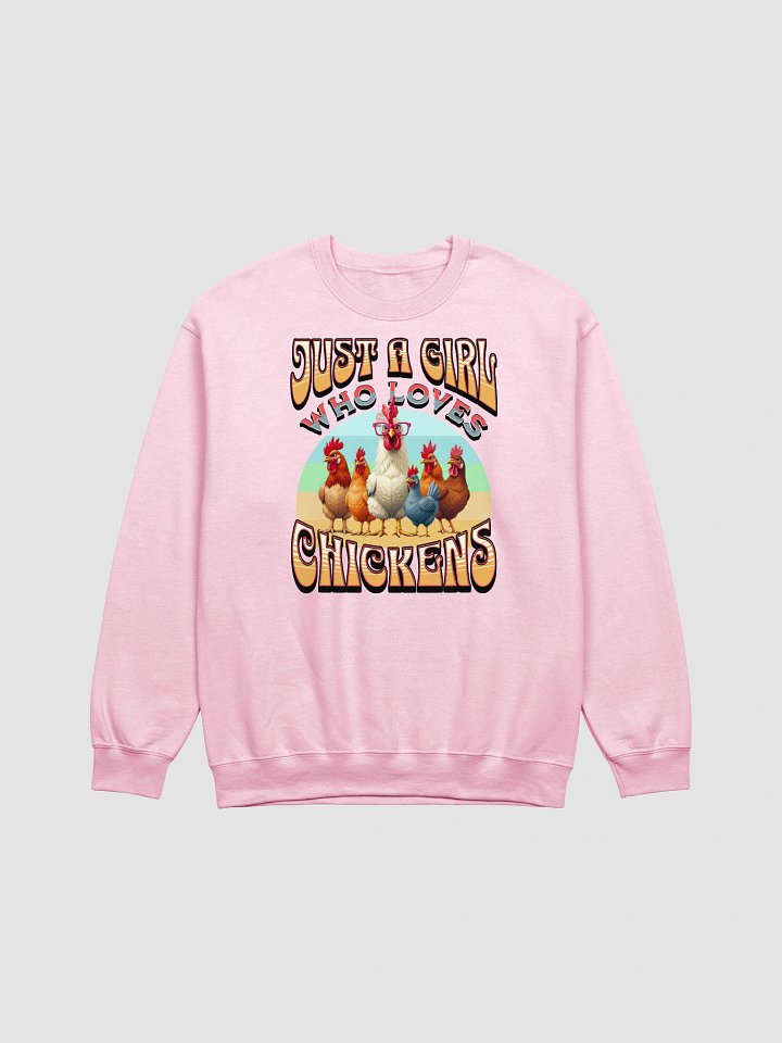 Just A Girl Who Loves Chickens Galore Crewneck Sweatshirt product image (21)