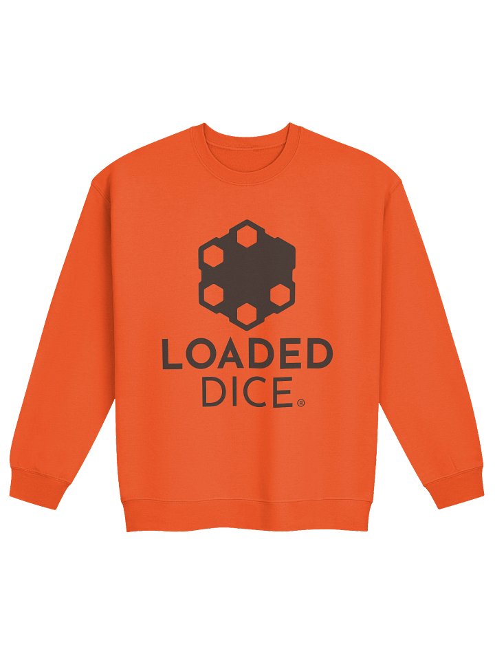 Loaded Dice Graphic Crewneck Sweatshirt Orange product image (1)