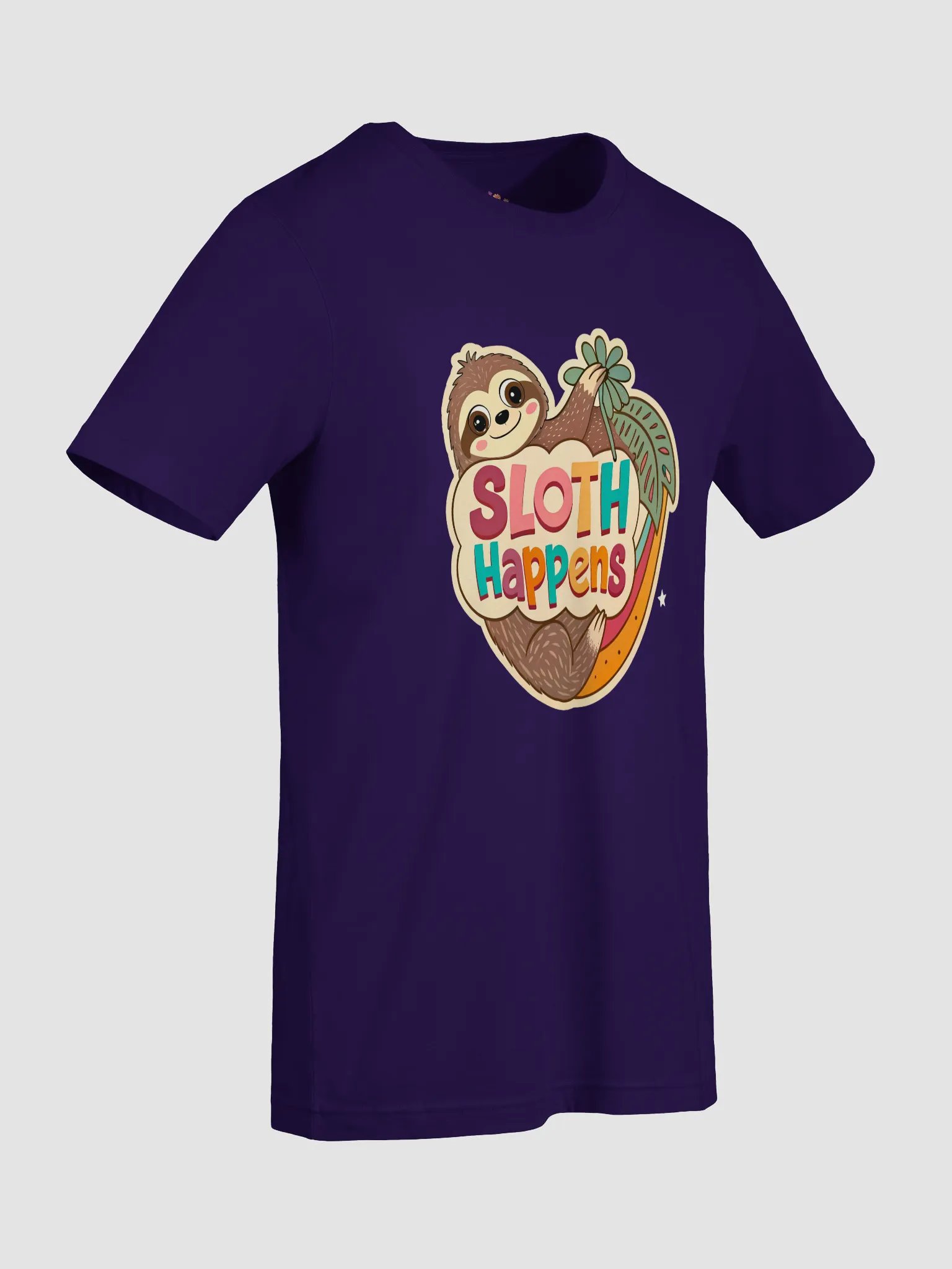SLOTH Happens - Playful Sloth T-Shirt product image (5)