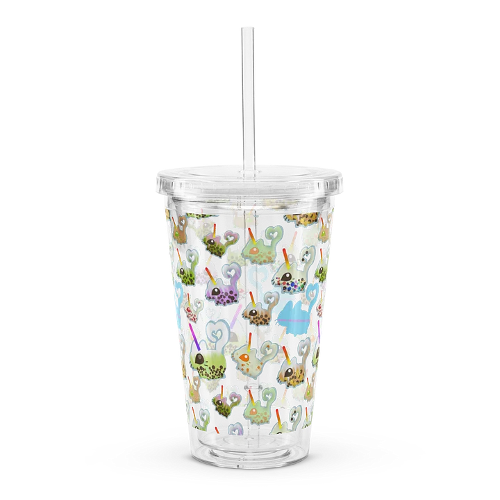 boba vanny pattern clear drink cup product image (2)