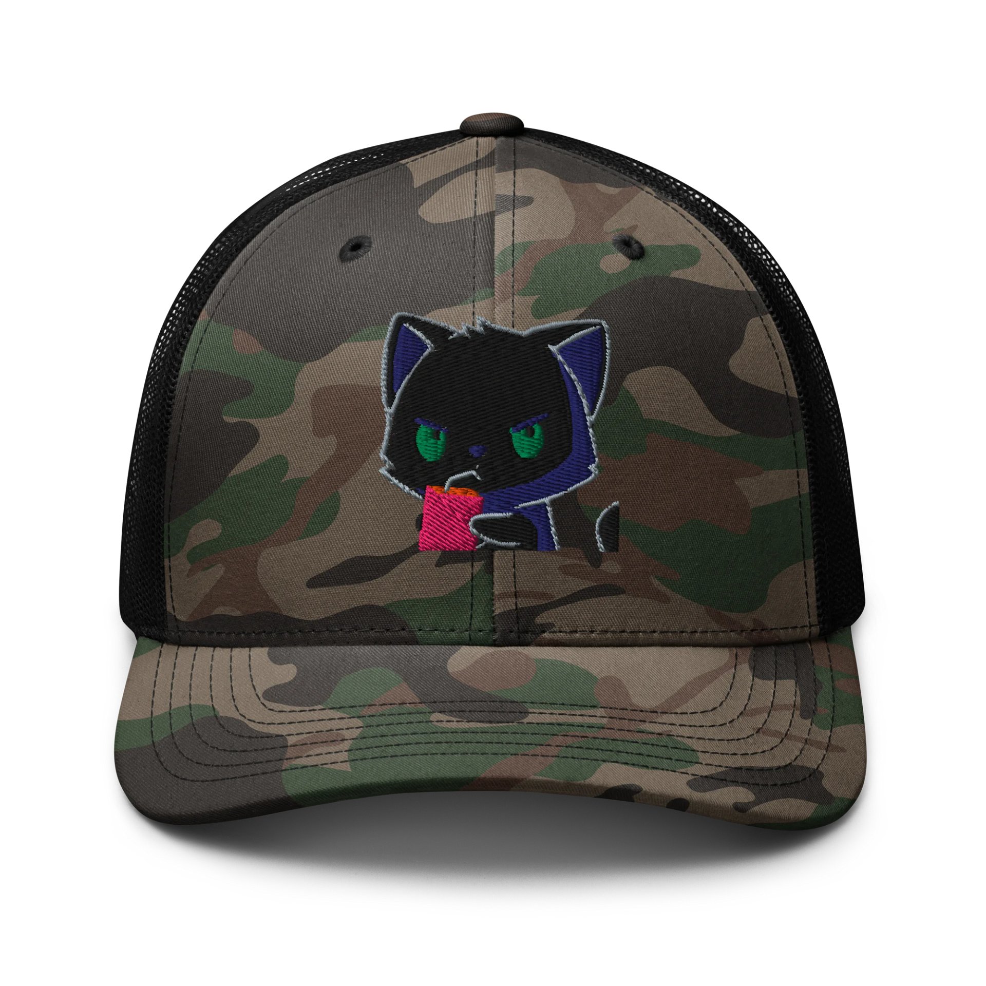 Grumpy Cat Camo Trucker Hat product image (1)