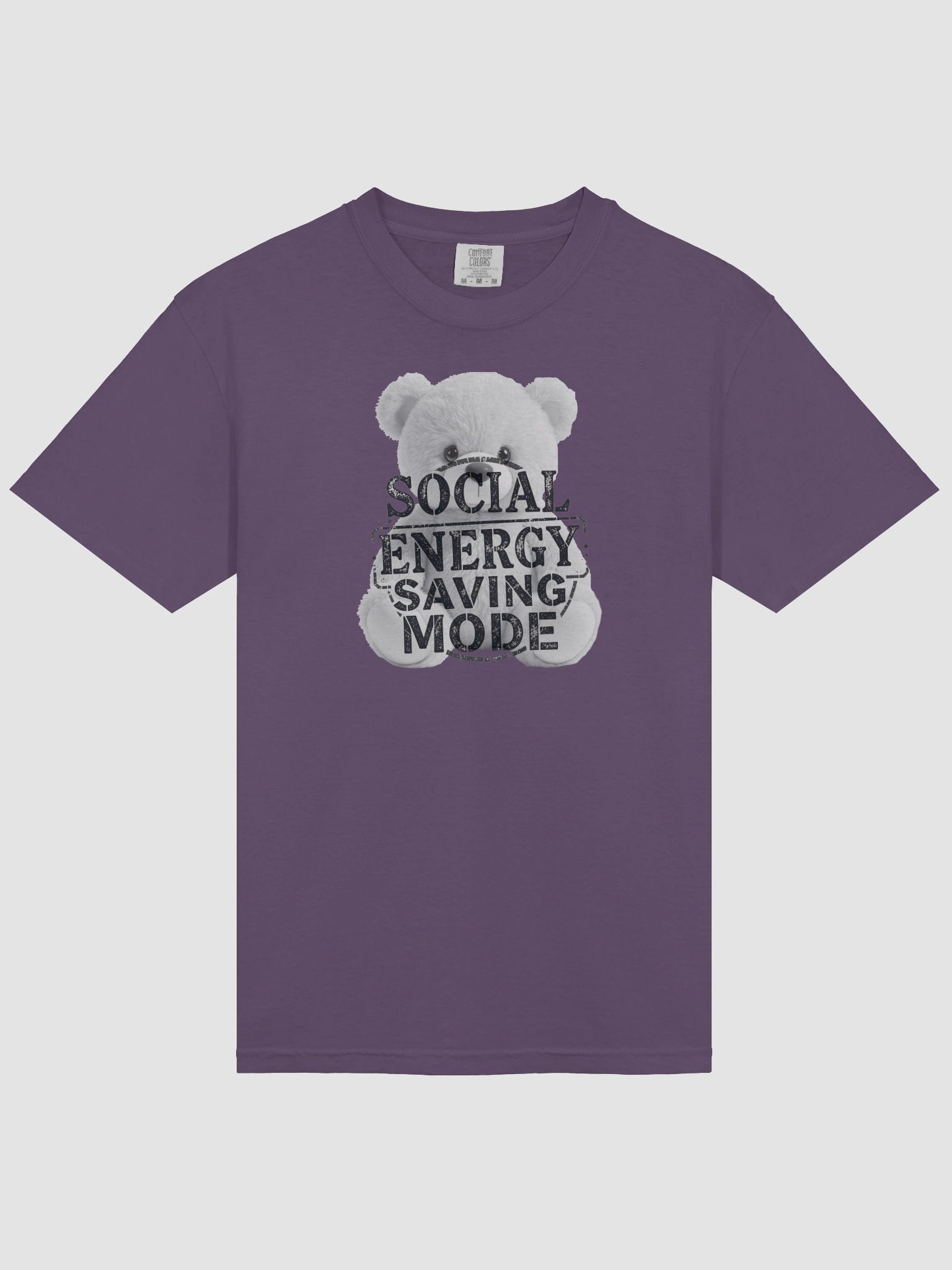 "Social Energy Saving Mode" T-Shirt - The Introvert Bear product image (6)