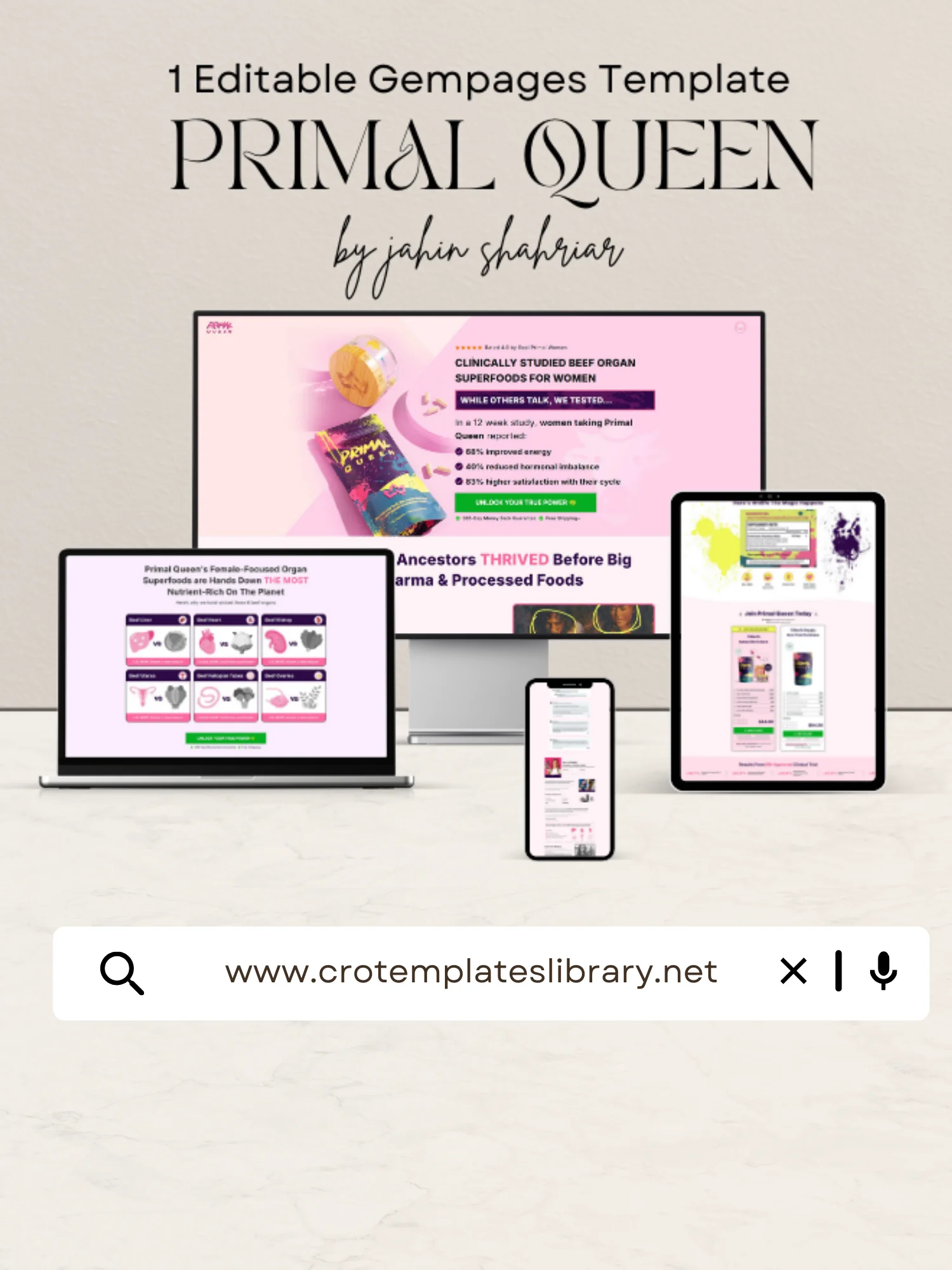 Primal Queen Gempages Template product image (1)