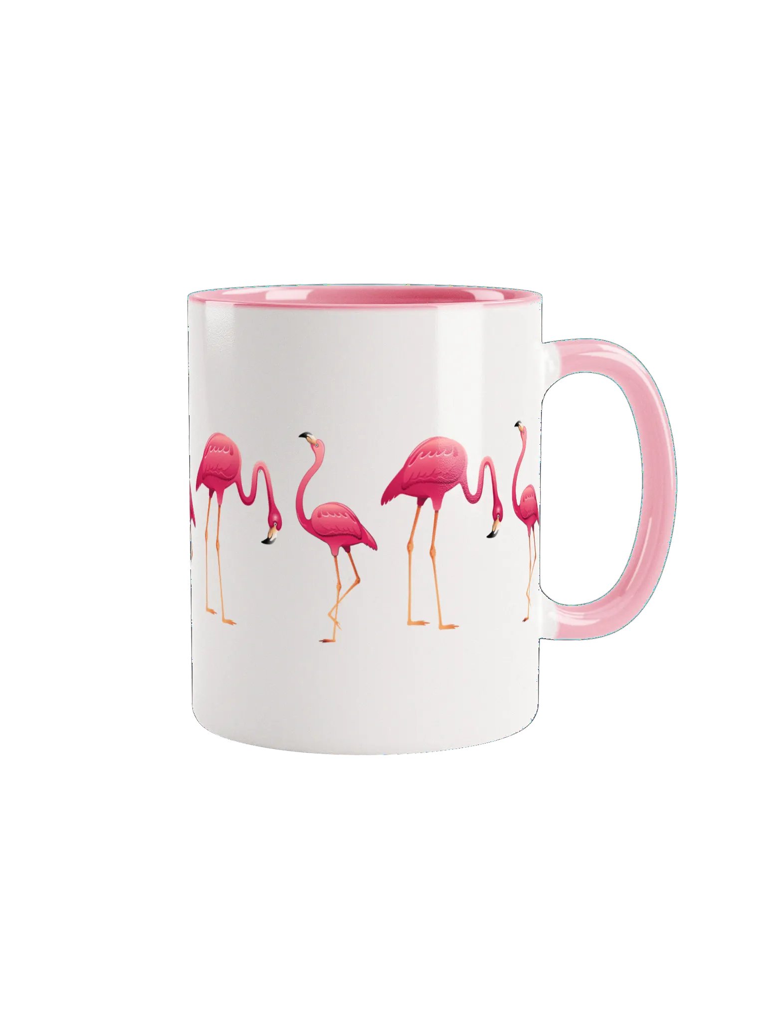 Pixelated Flamingo Parade Mug product image (1)