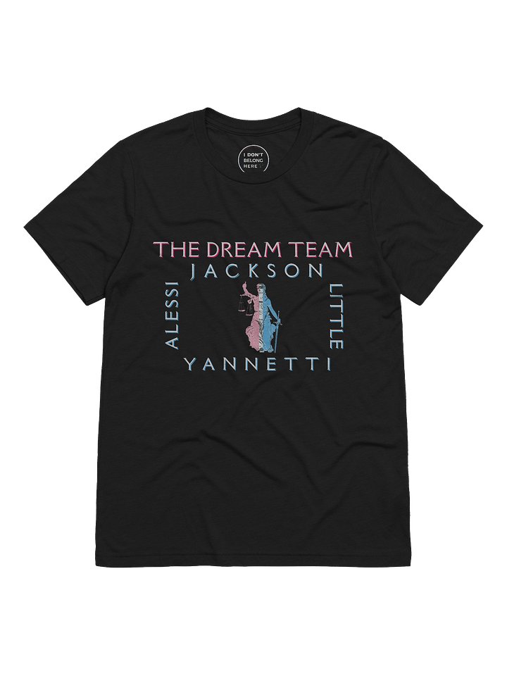 THE DREAM TEAM BLACK UNISEX T-SHIRT - IDBH Logo product image (1)