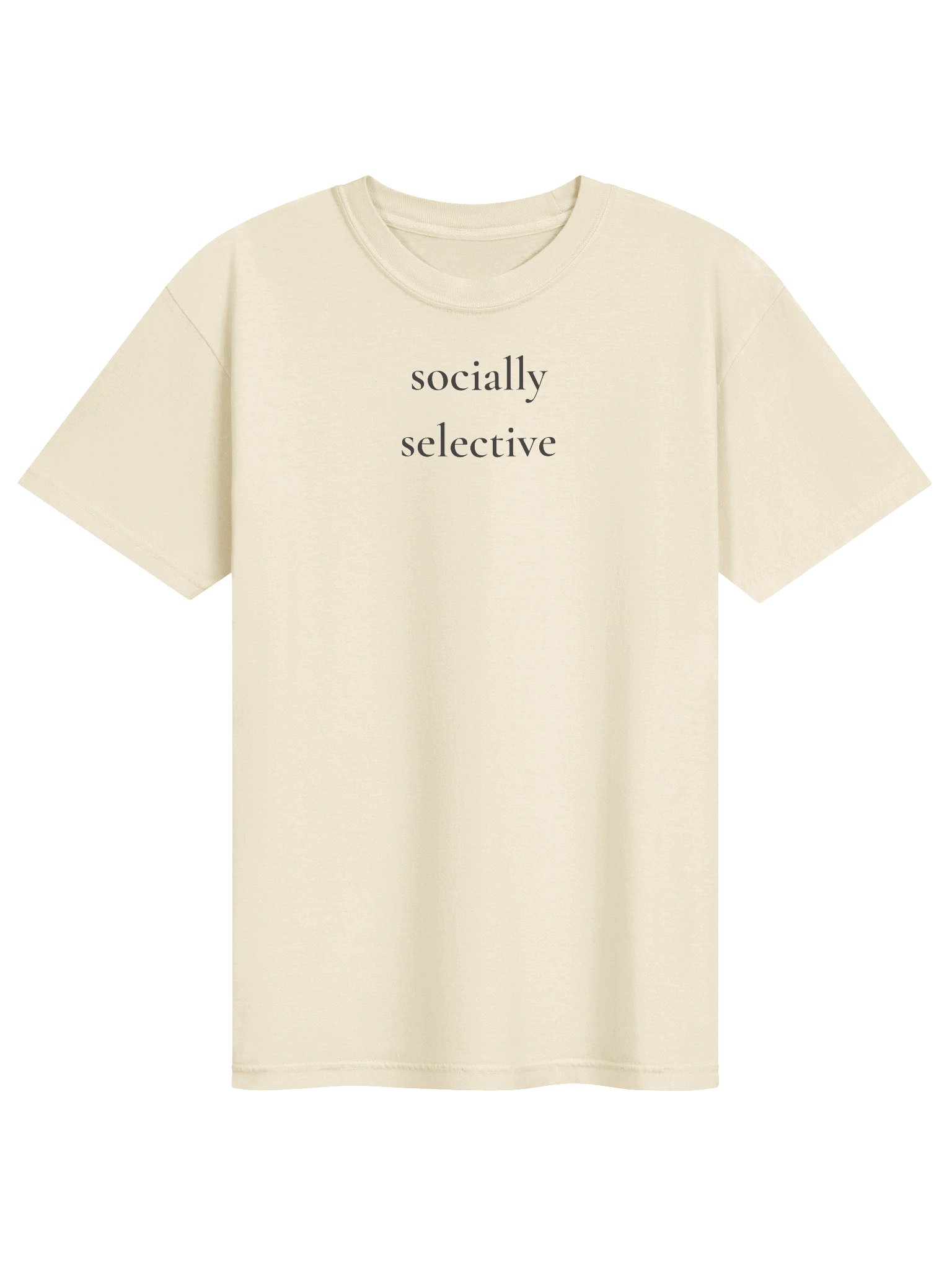 Socially Selective Tee (Ivory) product image (1)