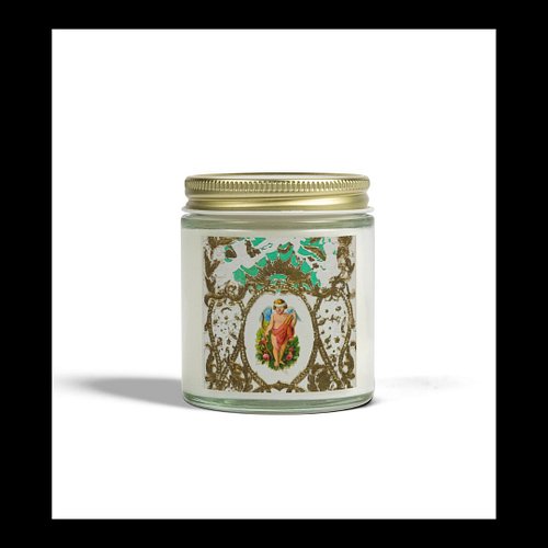 Aromatherapy, hand-poured essential oil blend candle with good vibes and positive intention.