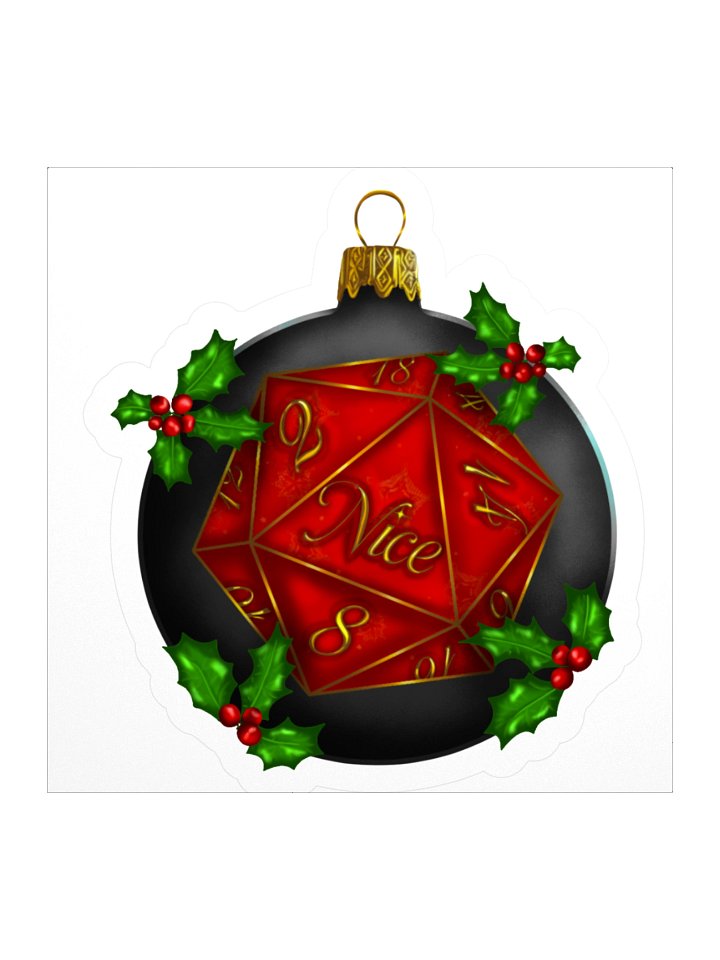 Nice D20 Ornament Sticker product image (3)