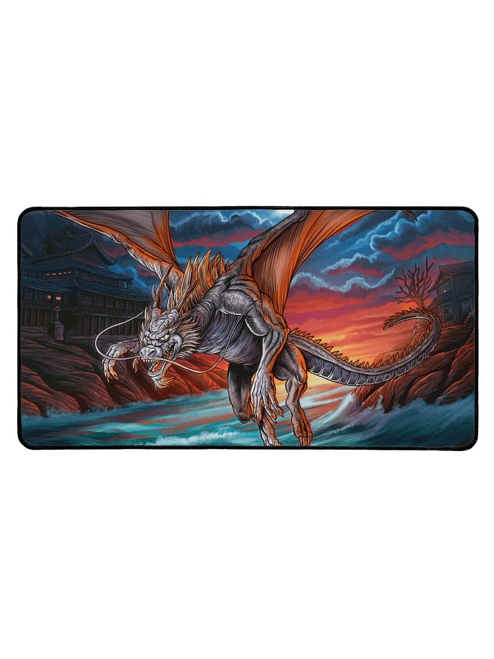 'Elder Dragon' Hand Drawn Playmat by DarkSideTokens! product image (1)