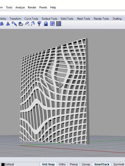 Grid Distortion Design Grasshopper Rhino Files Download product image (1)