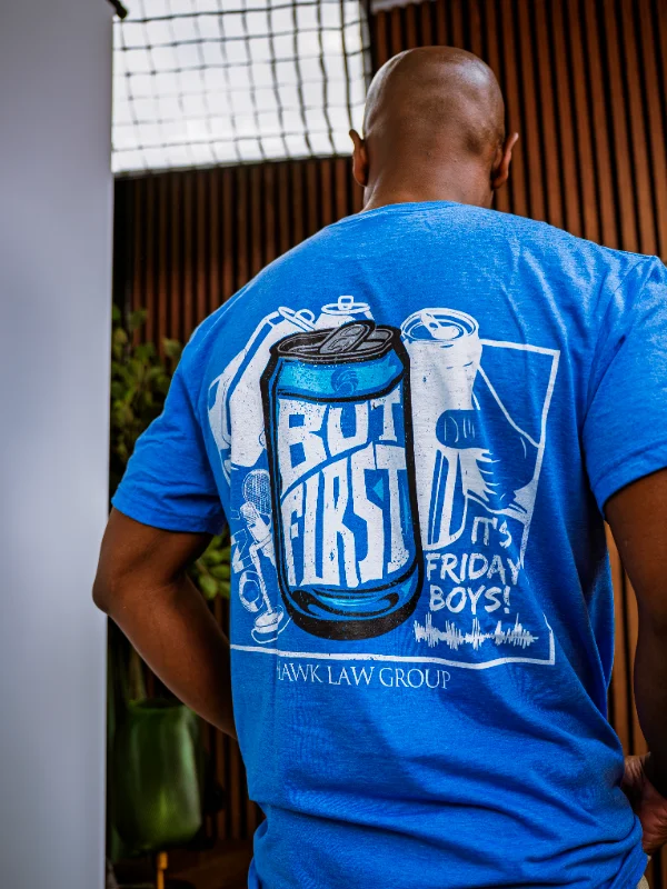 But First Unisex T-Shirt - Heather Blue product image (12)