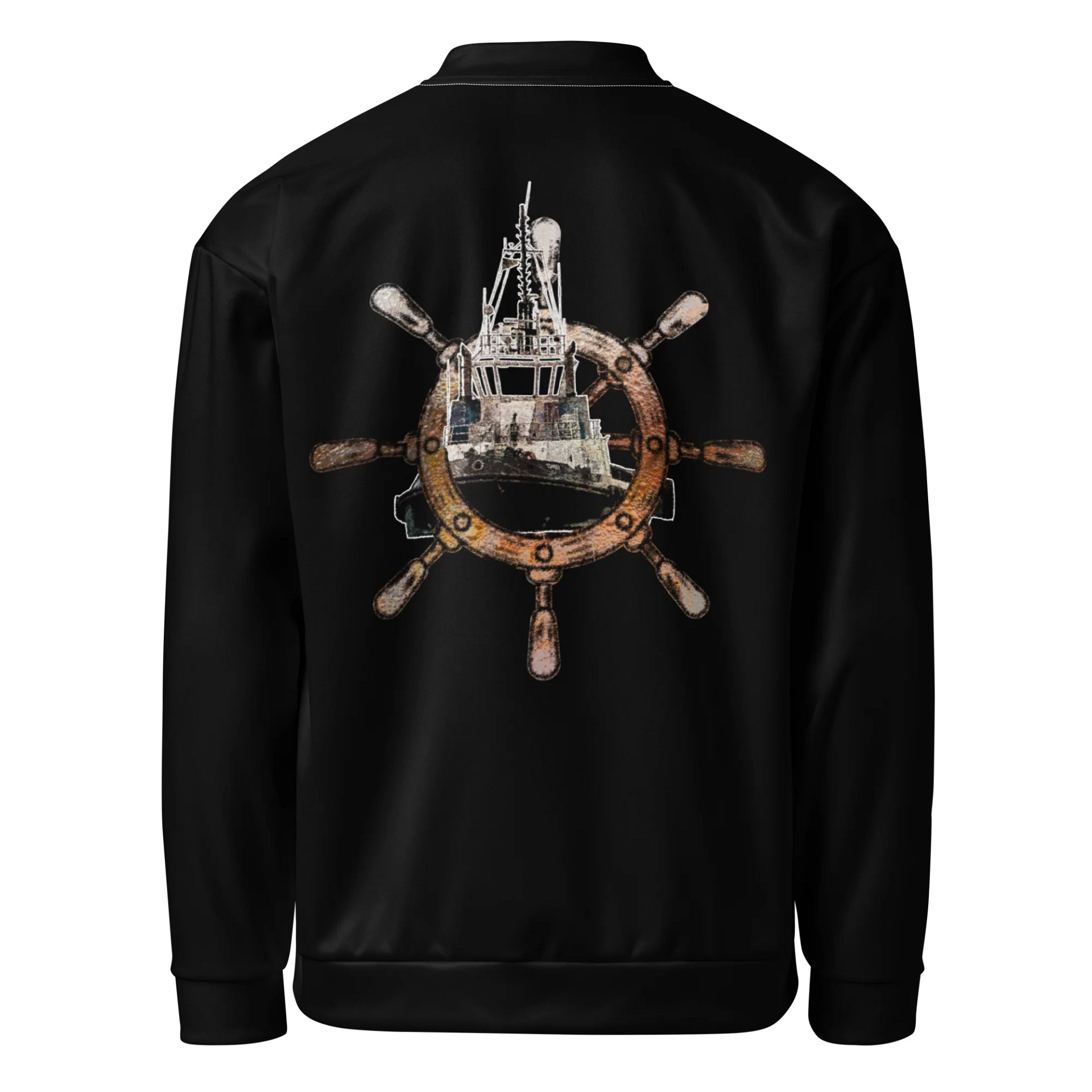 Ship Wheel & Tug Chief – Classic Marine Workwear | Twin Anchor Apparel - Bomber Jacket product image (1)