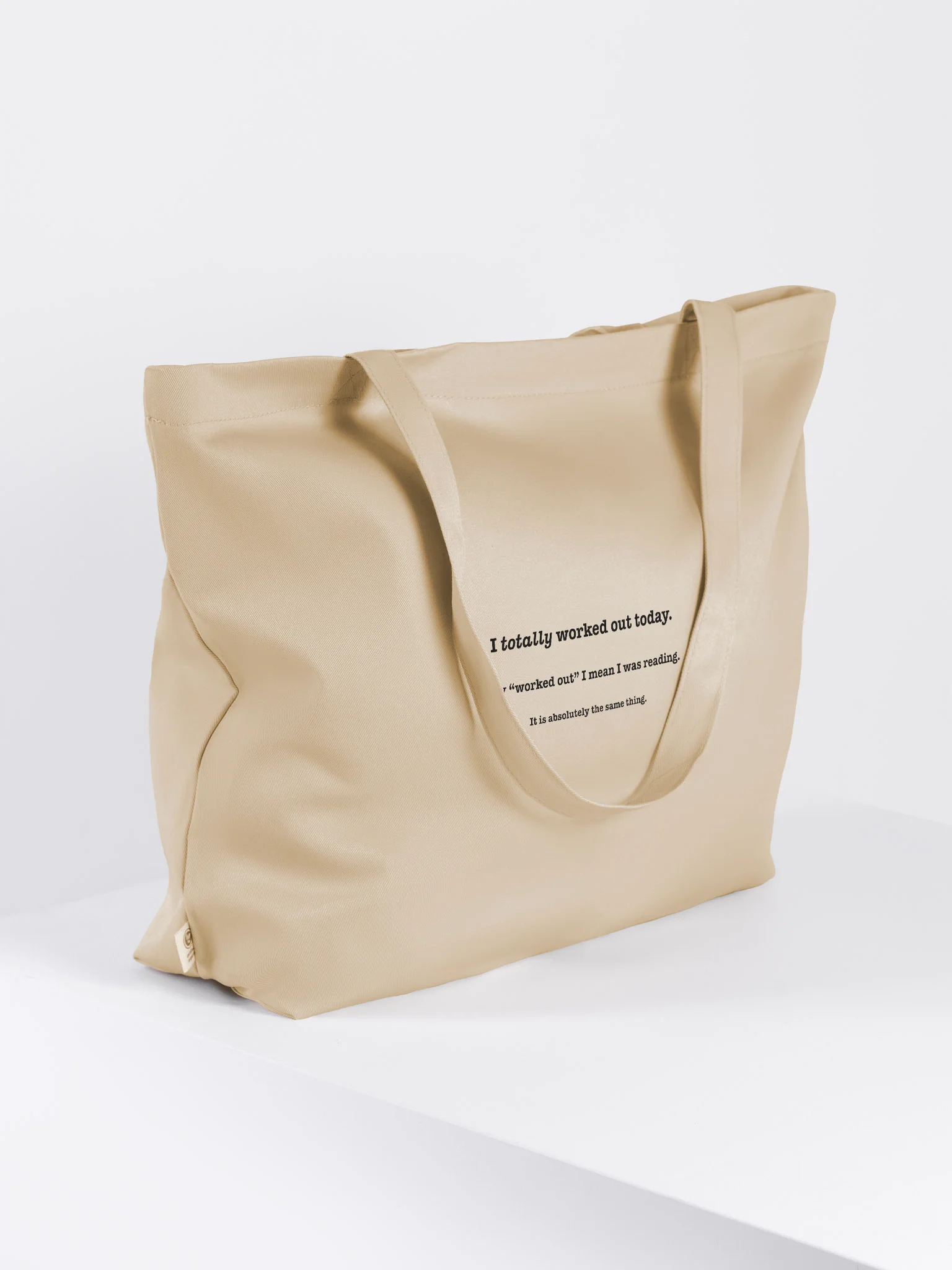 The Reader's Workout Organic Tote product image (4)