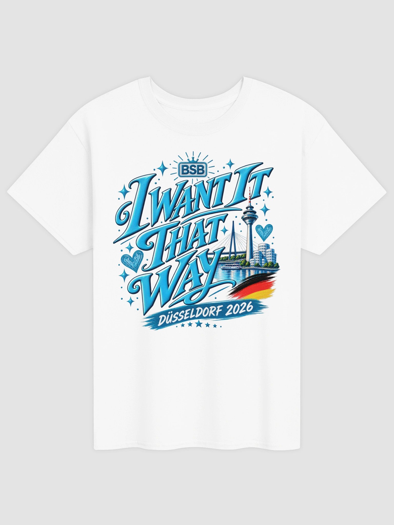 I Want It That Way Düsseldorf 2026 Shirt - BSB City Skyline Fan Tee product image (2)