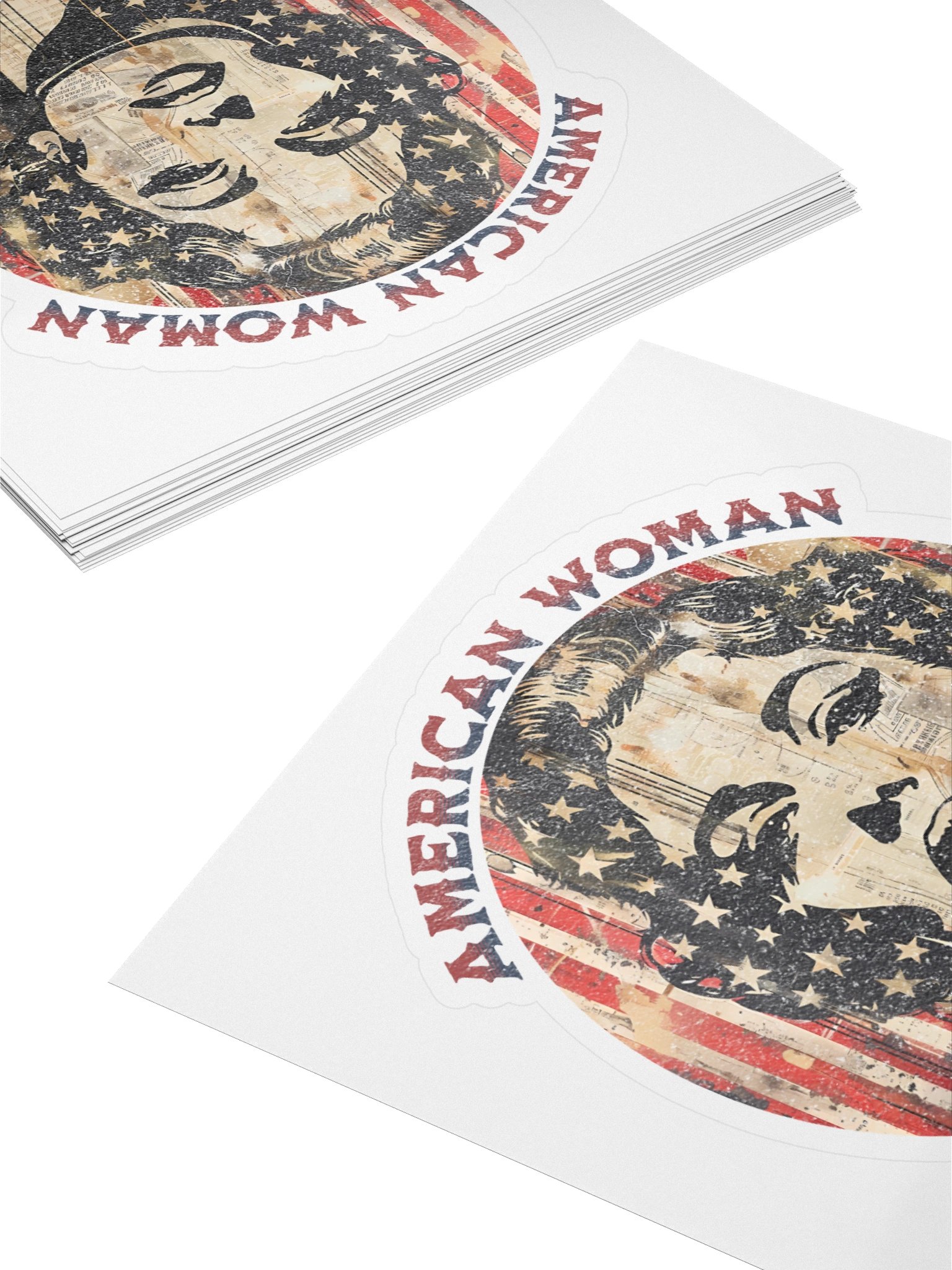 American Woman Kiss Cut Sticker product image (4)