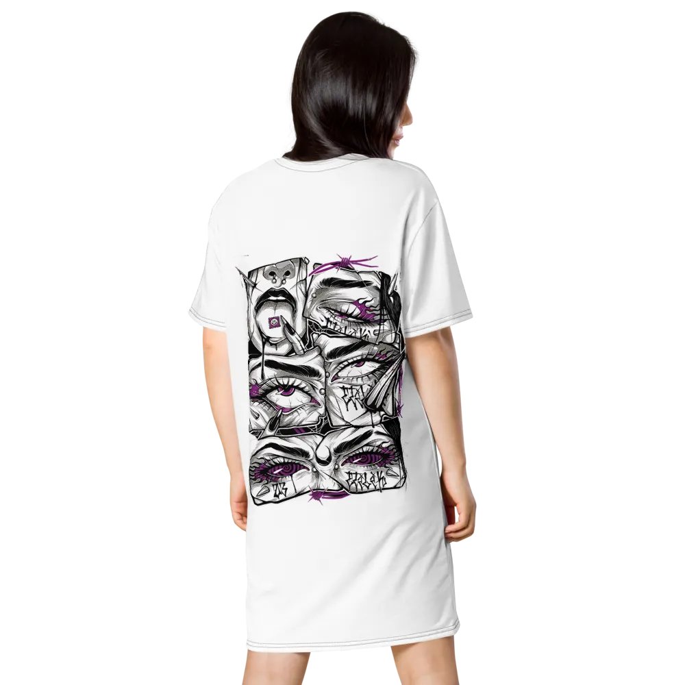 Glamdern Urban Graffiti Art T-Shirt Dress product image (2)
