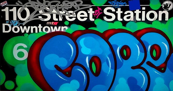COPE 2 - 110TH STREET 6 LINE - NYC SUBWAY SIGN product image (2)