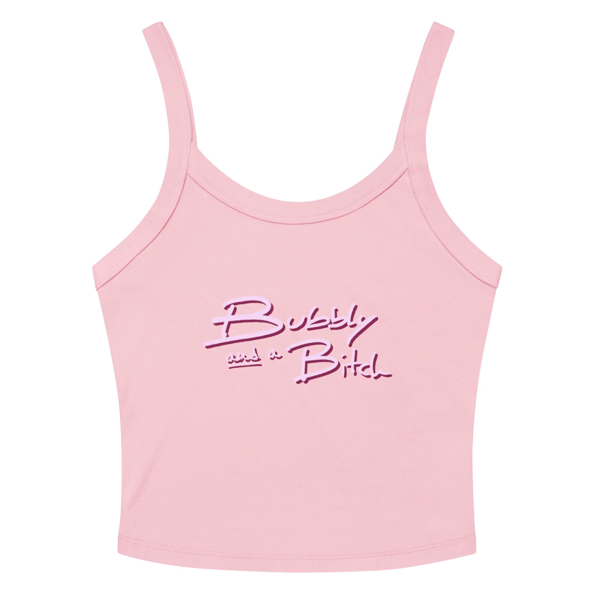 Bubbly and a B (pink shadow design) tank product image (2)