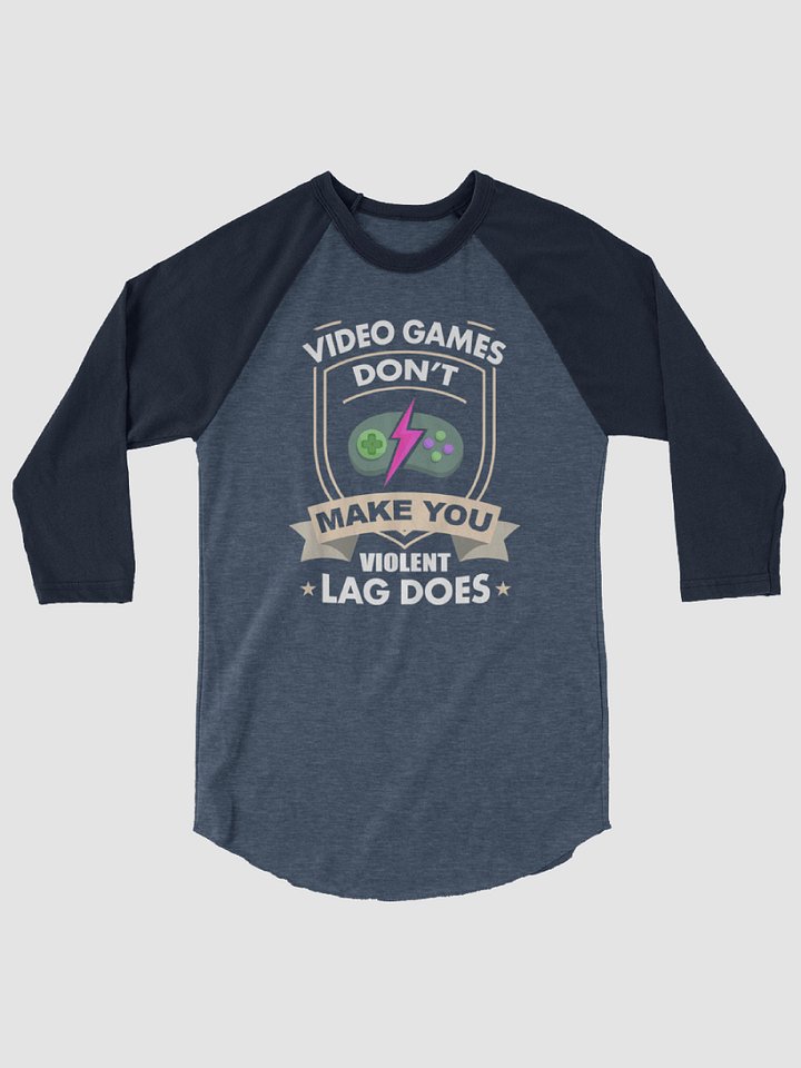 Video Games dont Make you ~Tultex Fine Jersey Raglan Tee product image (1)
