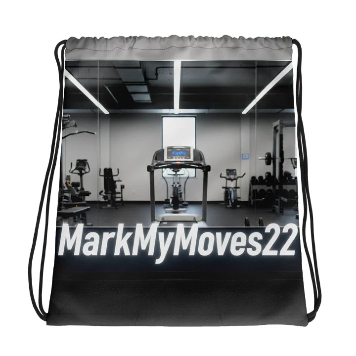 MarkMyMoves Reflective Gym Vibes Drawstring Bag product image (1)