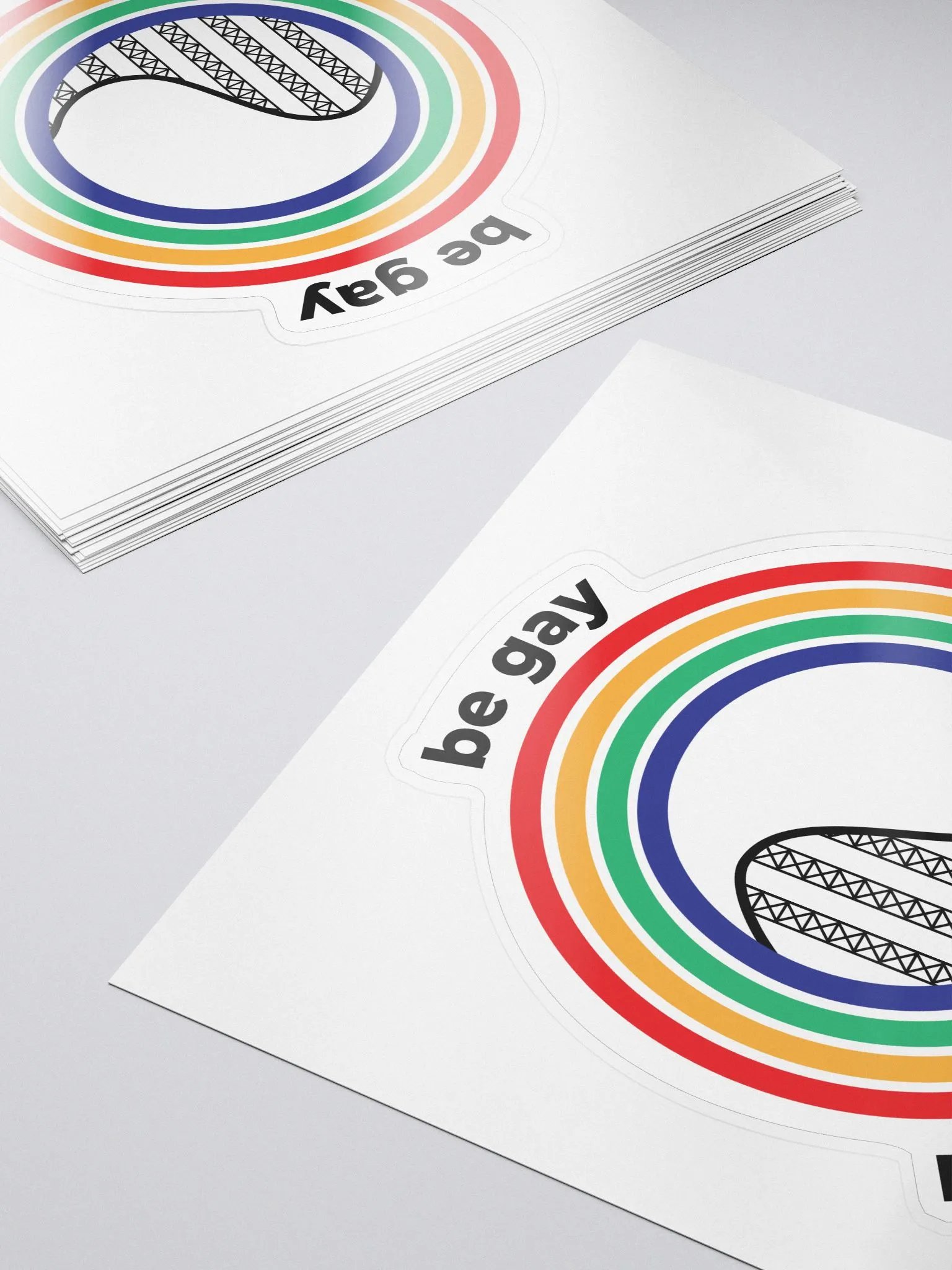 be gay, ride roller coasters - sticker product image (5)