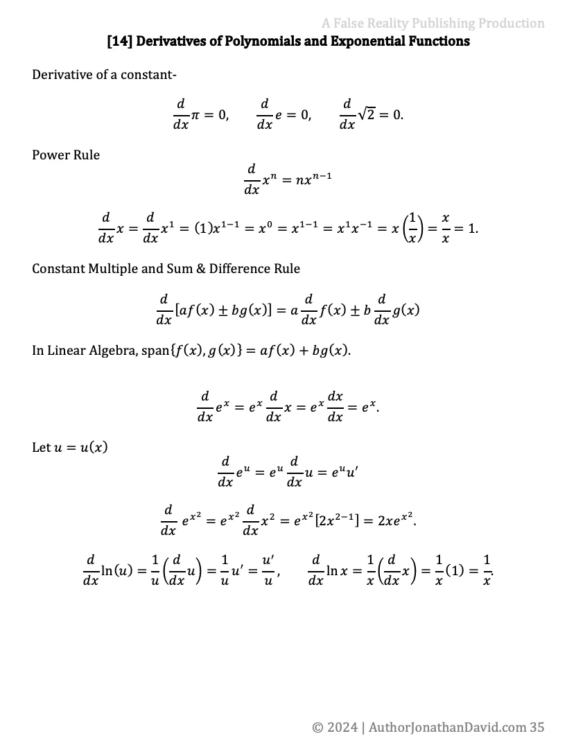Differential Calculus or Calculus 1 Crash Course product image (5)