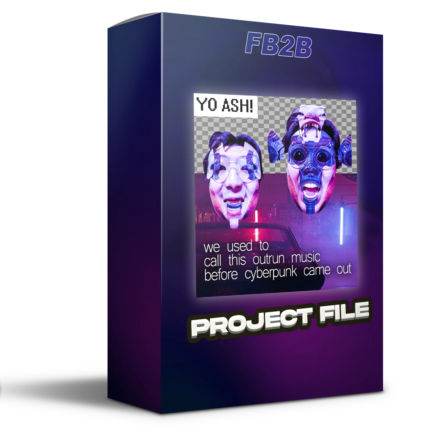 Cyberpunk x Hybrid Trap Project File, "we used to call this outrun" product image (1)